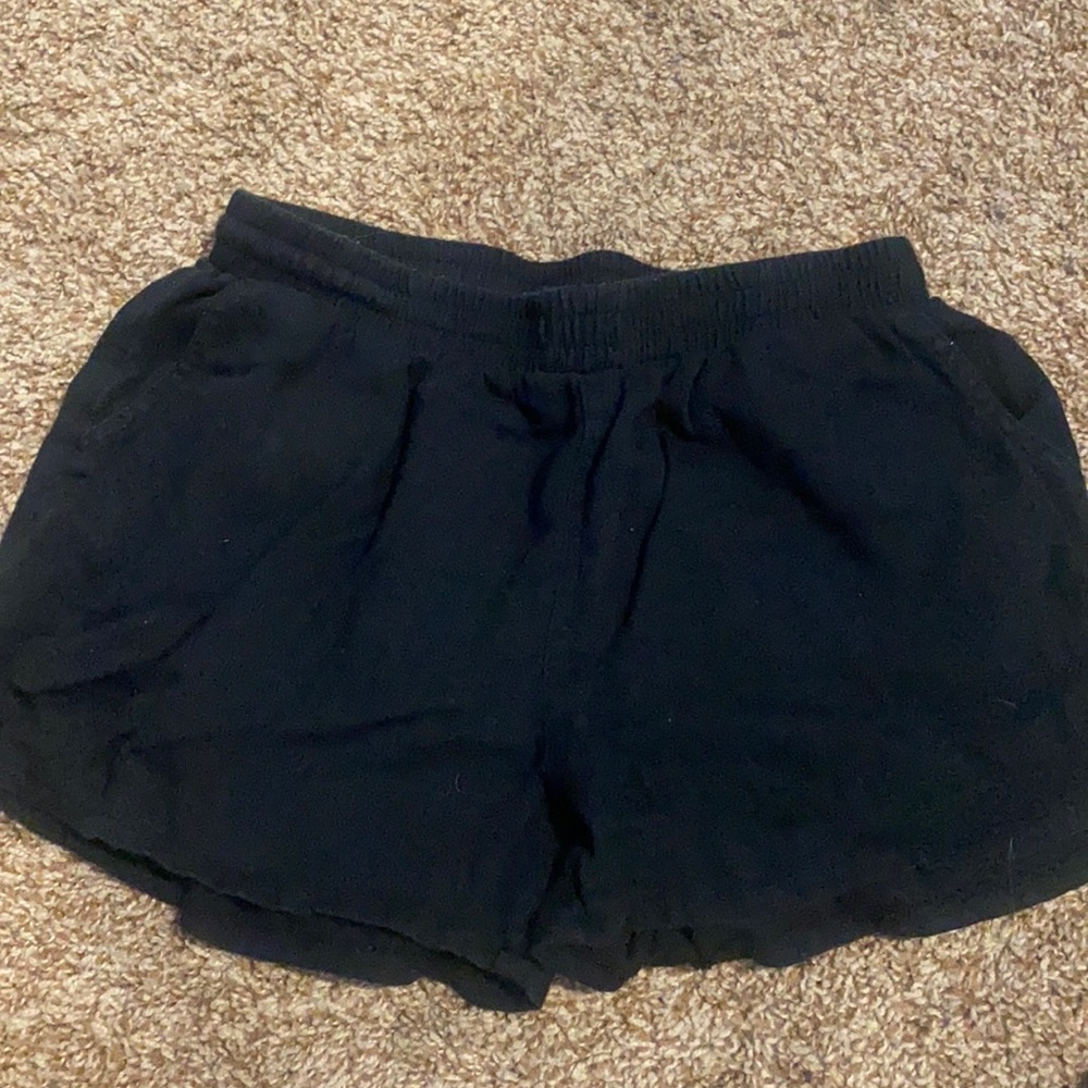 Universal thread black cotton shorts
